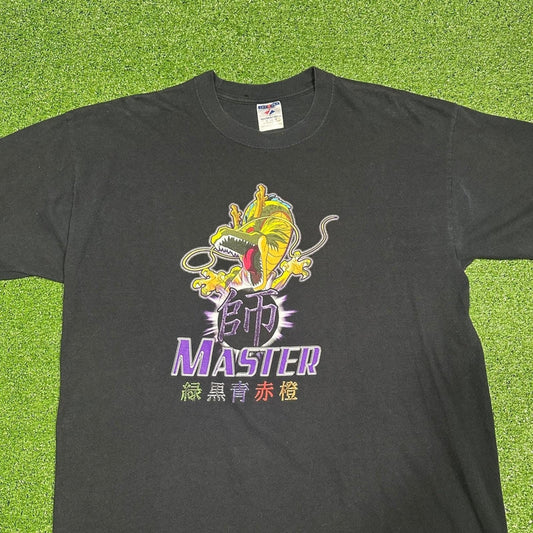 2000s Y2K Vintage Dragonball Z GT Trading Card Promo Tee Men's XL